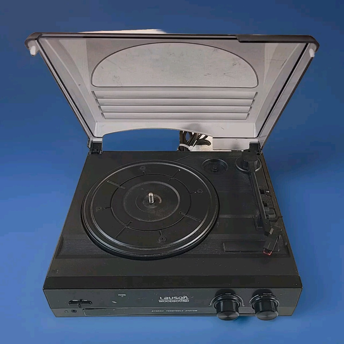 Equipo De Musica Tocadiscos LAUSON IVX22 Madera, Bluetooth, USB