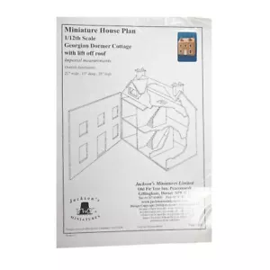 Dolls House Plans Build Your Own 1:12 Georgian Dormer Cottage with Lift Off Roof - Picture 1 of 9