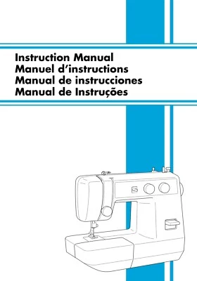 Manual de instrucciones del propietario de la máquina de coser Brother LS-1217 REIMPRESIÓN A TODO COLOR Foto 1 de 4