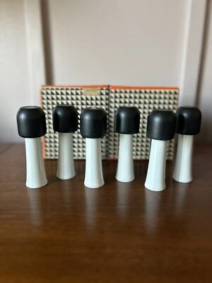 RARE Set Of 6 Mid Century LAGARDO TACKETT For Schmid Lotus Liqueur Cups In Box - Image 1 of 4