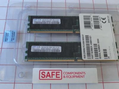 Samsung 16GB 2x8GB M393T1K66AZA-CE6Q0 NEW 240p DDR2-667 ECC HP 405478-071 MM-606 - Image 1 of 3