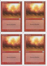 MTG: FLASHFIRES 6th Edition UNCOMMON; played, Excellent condition x4