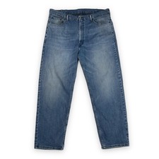 Levis Mens Blue 550 Relaxed Fit Denim Jeans Size 42x32 (ACTUAL 42x30)
