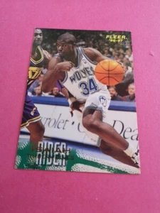Isaiah Rider Minnesota Timberwolves Carte Nba Fleer 1996-97 #66 - Picture 1 of 2