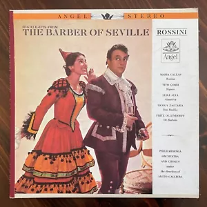 Rossini - Barber of Seville Highlights - LP - Callas, Gobbi, Alva - Angel 35936 - Imagen 1 de 9