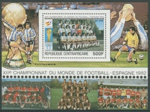 República Centroafricana 1981 Mundial de fútbol bloque 99 A sin usar (C28344) - Imagen 1 de 1