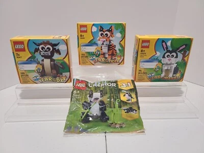 LEGO Zodiac Sets Ox 40417, Tiger 40491, Rabbit 40575, & a 3-in-1 Panda 30641 - Image 1 of 4