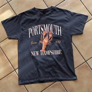 Portsmouth New Hampshire Est. Camiseta de playa de recuerdo de langosta 1653, dinero antiguo, Y2k - Imagen 1 de 9