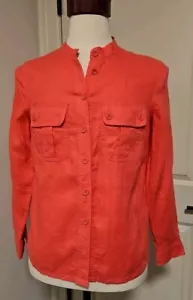 Blusa Boden Rosa Lino Talla UK 12R/US 8R - Imagen 1 de 6
