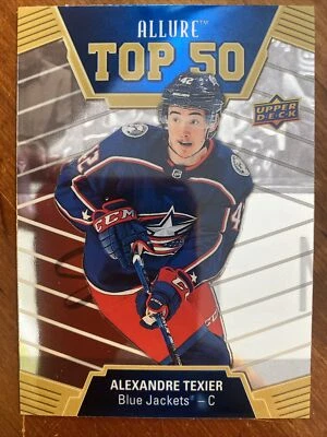 19-20 UD Allure Hockey Rookie Top50-40 Alexandre Texier - Image 1 of 2