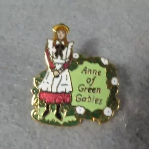 Anne Of Green Gables Pin Enameled with Gold Tone Accents - Picture 1 of 2