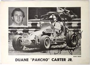 Duane Pancho Carter Jr Reider Racers Vintage Signed Press Card Promo Pic - Picture 1 of 5