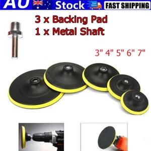3PCS 3" 4" 5" 6" 7" Drill Thread Backer Pad M14 Backing Plate Polishing Buffing - Picture 1 of 17