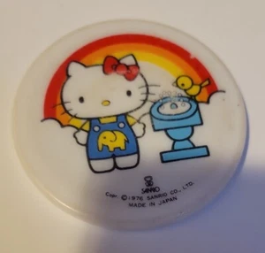 Rare Vintage Sanrio Hello Kitty Pocket Mirror 3" Rainbow Japan 1976 - Picture 1 of 8
