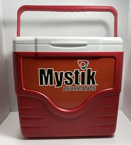 RARE! Mystic Lubricants Coleman Cooler Ice Chest 9 Quart 12 Pack VG with Tag! - Picture 1 of 12