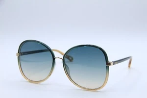 NEW CHLOE CH 0030S 006 GOLD BROWN FADE GRADIENT AUTHENTIC SUNGLASSES 60-17 - Picture 1 of 5