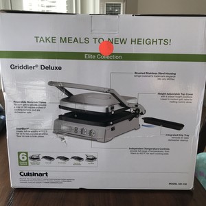 Cuisinart GR150P1 1800W Deluxe Griddler - Stainless Steel
