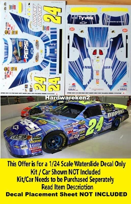 NASCAR DECAL #24 PEPSI STAR WARS DuPONT 2005 MONTE CARLO JEFF GORDON 1/24 - Image 1 of 4