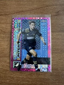 2022 Topps Chrome MLS Pink X-Fractor Leon Flach Pitch Prodigies RC Rookie Pink - Imagen 1 de 2