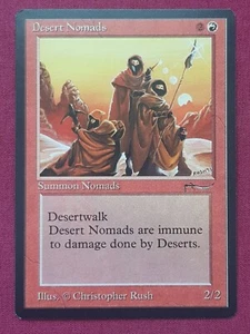 Magic The Gathering ARABIAN NIGHTS DESERT NOMADS red card MTG - Picture 1 of 2