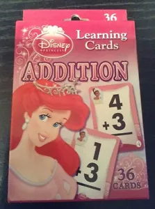 Disney Princess Math Addition Add Learning Cards Numbers Genuine NEW - Picture 1 of 2