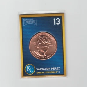 Tarjeta moneda tesoro béisbol 2018 Salvador Pérez Royals - Imagen 1 de 2