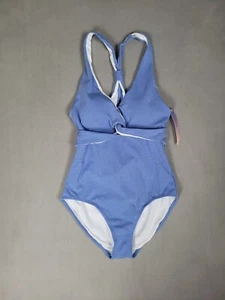 Costume da bagno donna Molybell pezzo unico racerback blu cipria medio - Foto 1 di 6
