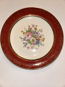Vintage Salem Century Dinner Plate 23 karat Encrusted Gold Made In USA 10” - Picture 1 of 4