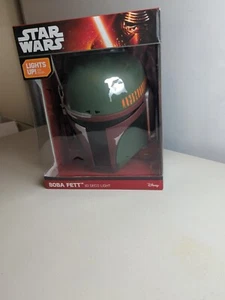 STAR WARS BOBA FETT 3D DECO LED LIGHT BY DISNEY NEW SEALED IN BOX - Picture 1 of 8