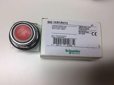 9001KR1RH13 PUSHBUTTON 30mm RED Non-illuminated. Schneider Electric NEW IN BOX - Image 1 of 3
