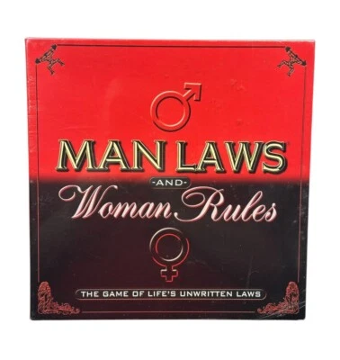Man Laws and Woman Rules Adult Board Game Ages 17+ 2-6 Players - New Sealed — 第 1/4 张图片