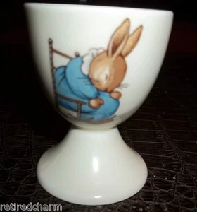 ❤Vintage Royal Doulton Bunnykins Egg Cup 1937 EC1 Sleeping in a Rocking Chair❤ - Picture 1 of 1