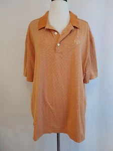 Ashworth Pinehurst Collection Herren XL orange weiß gestreift Kurzarm Polo gebraucht, in einwandfreiem Zustand - Bild 1 von 6