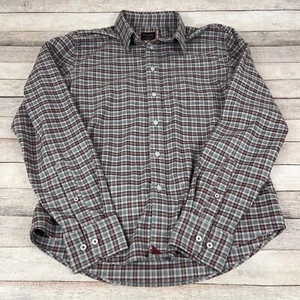 Untuckit Shirt Long Sleeve Button Down Dezzani Size Medium Red/Gray - Picture 1 of 7