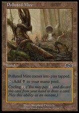 4x Polluted Mire Urza's Saga MtG Magic Land Common 4 x4 Card Cards