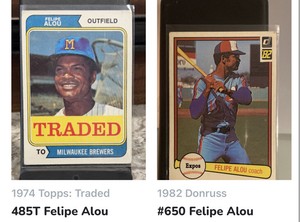 Felipe Alou 2 Card Lot