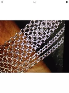 10 x 2mm Round Link Necklaces 50cm Long, Silver Plated Chains, AUSTRALIAN SELLER - Picture 1 of 4