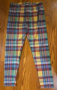 Polo Ralph Lauren Mädchen Patchwork kariert Jersey Leggings grün Gr. M 8-10 - Bild 1 von 2