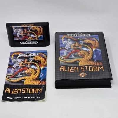 Alien Storm (Sega Genesis) CIB COMPLETE & TESTED (Cover Art & Manual Wear) - Image 1 of 2