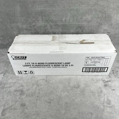 Feit Electric 32w 2 ft T8 Linear U-Bend Fluorescent Tube Bulb, Cool White 6 Pack - Image 1 of 3