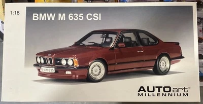AutoArt 1:18 BMW 635 CSi e24 rojo carmín 1/18 Foto 1 de 4