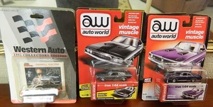 Auto World 1/64 1972 Challenger 1971 Dart Swinger 1992 Western Auto Waltrip #17 - Bild 1 von 4