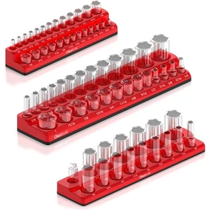 Organizzatori di Prese Magnetiche | Set di 3 Pezzi Kit di Supporto per Prese | 1/2 Pollice, 3/8-In... - Foto 1 di 6