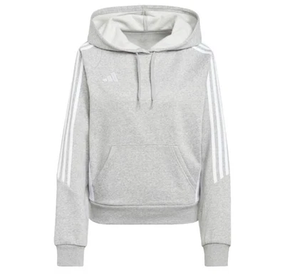 Sudadera con Capucha Adidas Para Mujer Talla M Gris Pullover Sudadera con Capucha 3 Rayas Foto 1 de 4