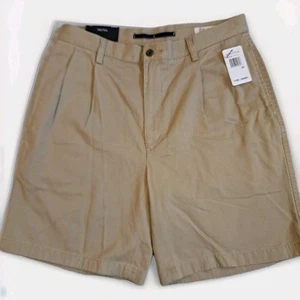 Pantalones Cortos Rigger Para Hombre Nautica Calce Relajado, Plisado Frontal Bermudas Cubierta Talla 34W  - Imagen 1 de 11