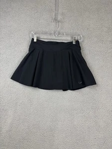 Nike Womens Club Golf Tennis Pleated Mini Skort Skirt Size Small Dri-Fit Black - Picture 1 of 12
