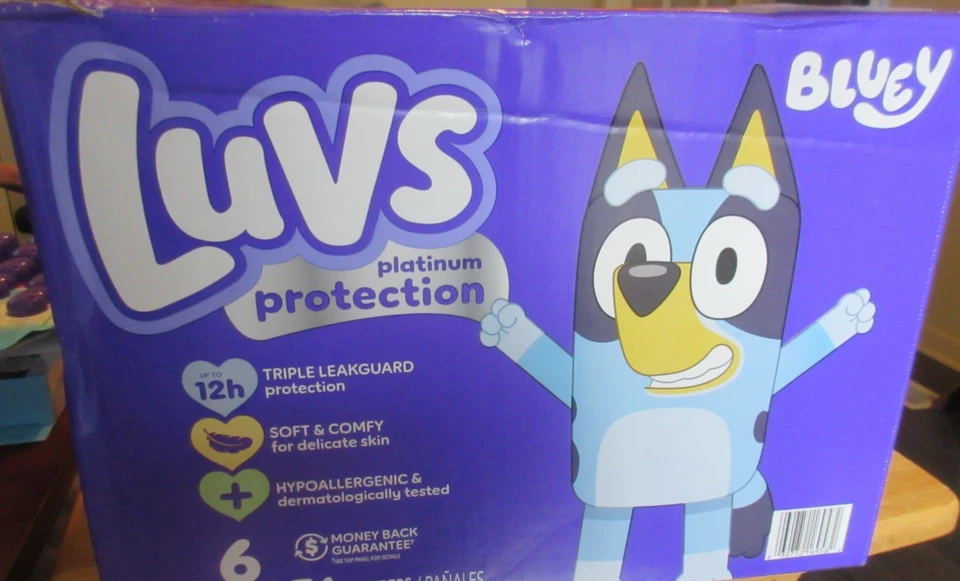 Pañales Luvs Platinum Protection talla 6 (35+ lb) 74 envío gratuito Foto 1 de 1