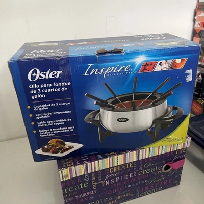 OSTER OLLA DE FONDUE ELÉCTRICA DE 3 CUARTOS DE GALÓN ANTIADHERENTE INOXIDABLE FPSTFN7700 Foto 1 de 4