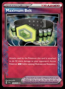 Pokemon Tcg NM Maximum Belt #154 Pokemon Temporal Forces - Picture 1 of 2