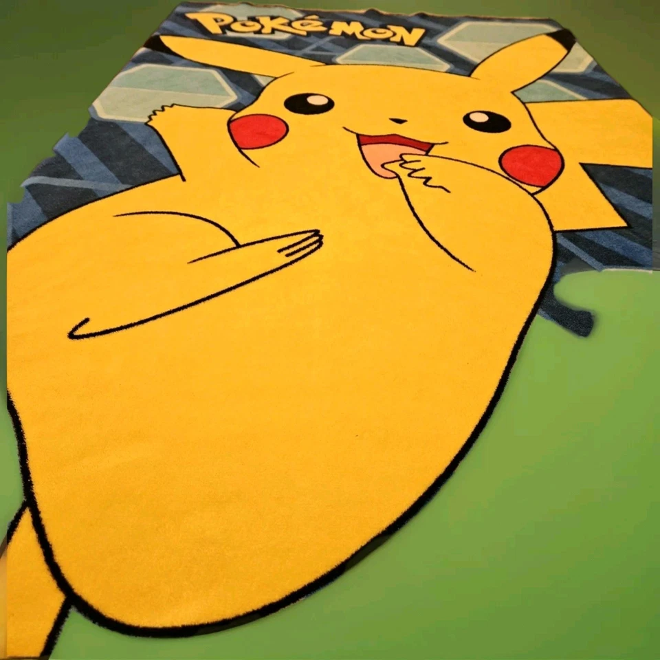 Pokemon Pikachu Throw Blanket Northwest Co. Fleece PRE-OWNED TWIN SIZE - Image 1 of 1